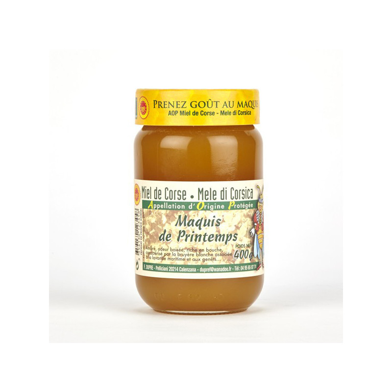 Miel de Maquis du Printemps Corse (400g)