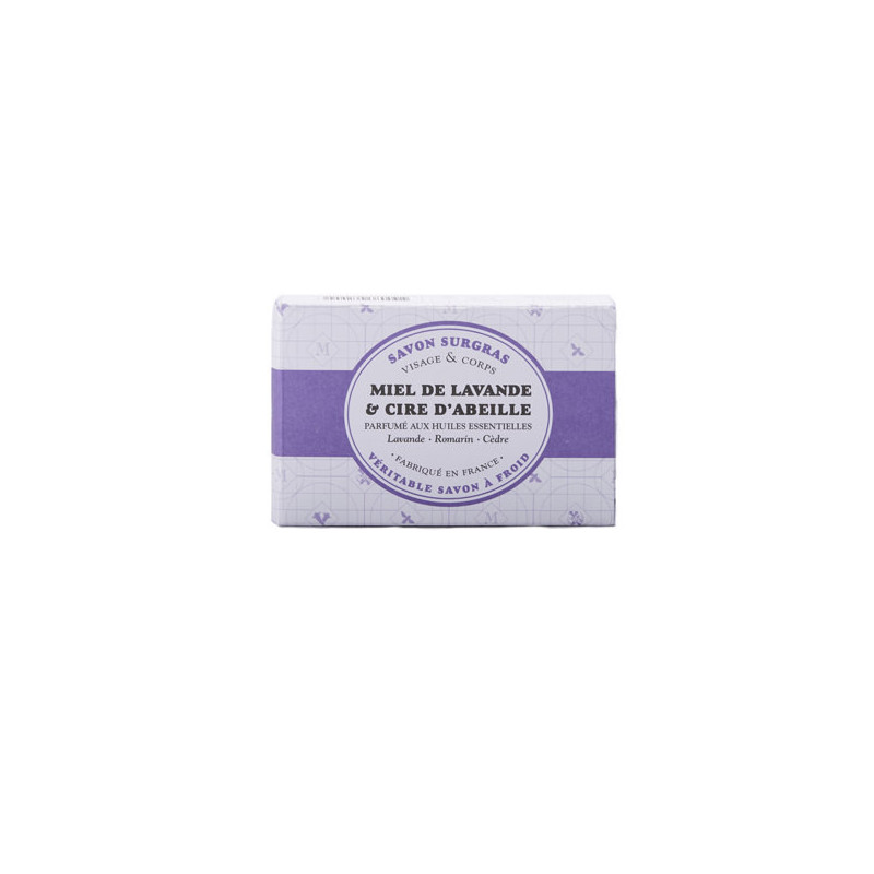 Savon au miel de Lavande et cire d'abeille (100g)