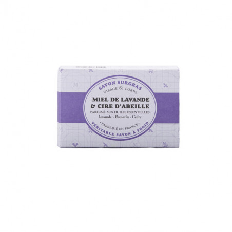 Savon au miel de Lavande et cire d'abeille (100g)