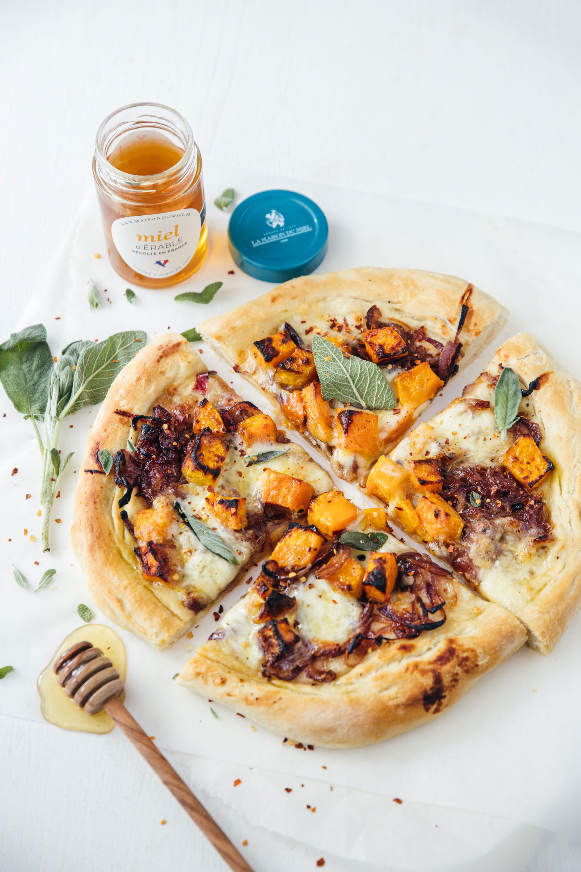 Pizza  butternut miel | La Maison du  Miel